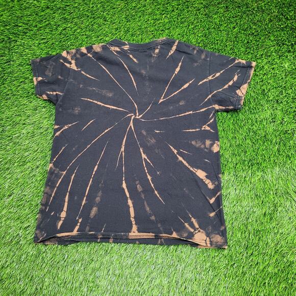 Savage-Vines Skull Rose Shirt Womens Small 18x22 Bleached Black - Picture 2 of 11